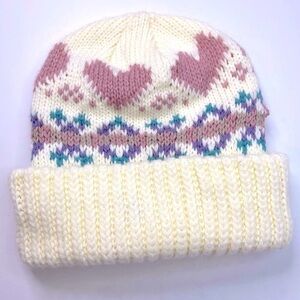 Cottagecore vintage hat hearts kitch hat